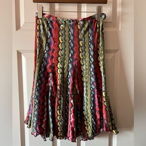 Oilily multi color scallop skirt